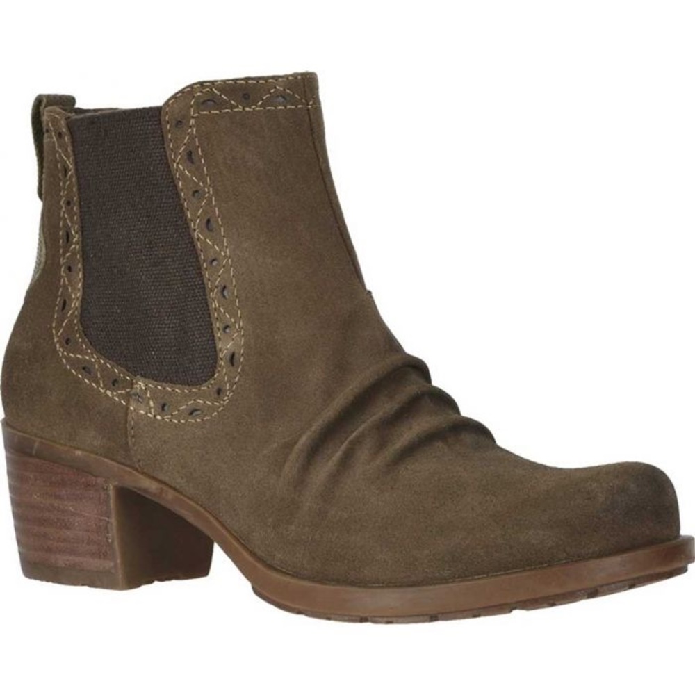 Earth Denali Aspect Brown Suede Leather Ankle Boots Size 10